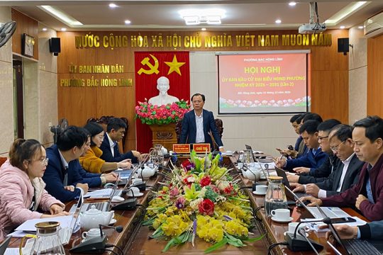 Phường Bắc Hồng Lĩnh tập trung triển khai nhiệm vụ bầu cử theo kế hoạch