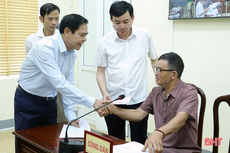 Chủ tịch UBND tỉnh Hà Tĩnh tiếp công dân định kỳ vào sáng 15/10