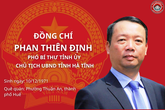 [Infographics] Quá trình công tác của tân Chủ tịch UBND tỉnh Hà Tĩnh Phan Thiên Định