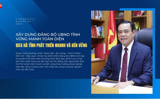 Xây dựng Đảng bộ UBND tỉnh vững mạnh toàn diện, đưa Hà Tĩnh phát triển nhanh và bền vững