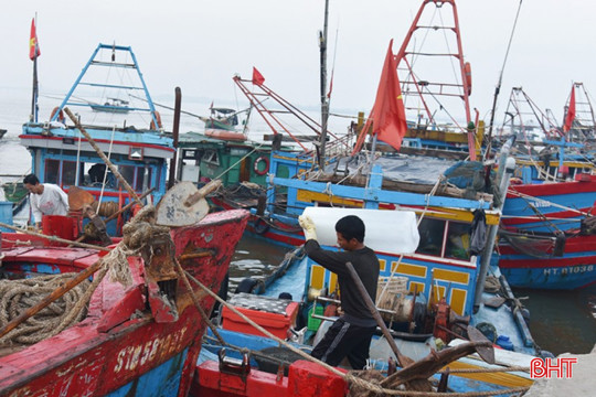 Ngư dân Hà Tĩnh hối hả vươn khơi sau mưa bão dài ngày