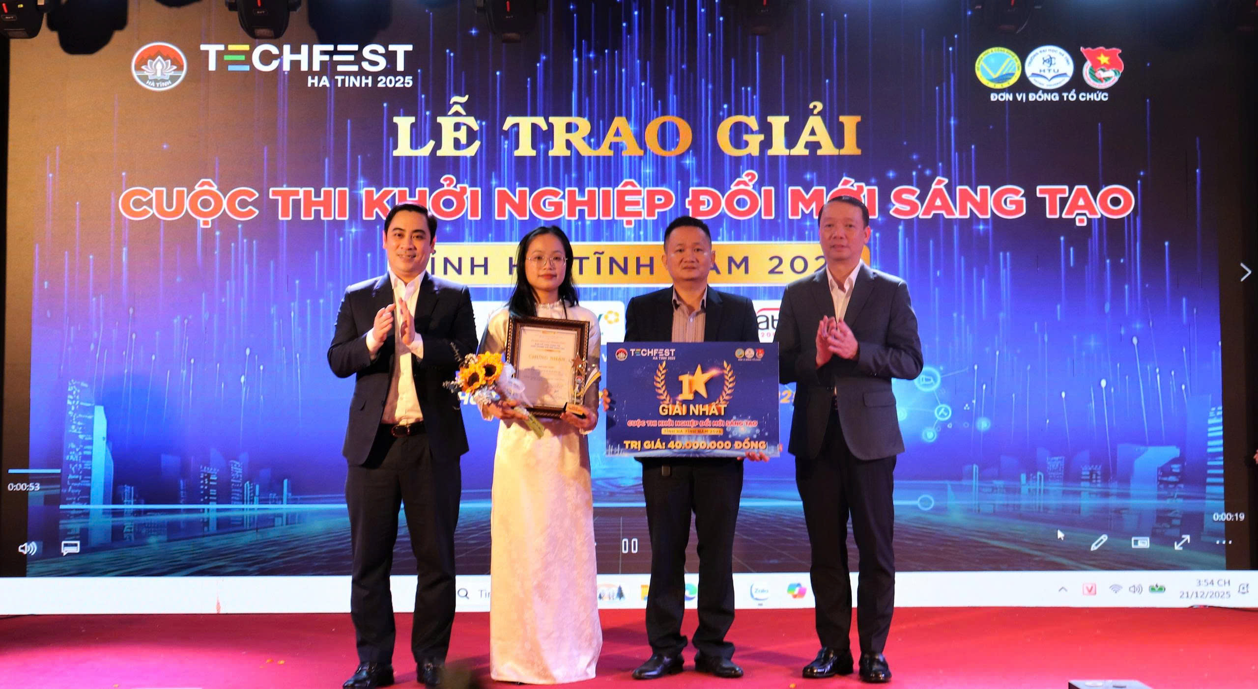 Chung kết, trao giải cuộc thi Khởi nghiệp đổi mới sáng tạo tỉnh Hà Tĩnh năm 2025